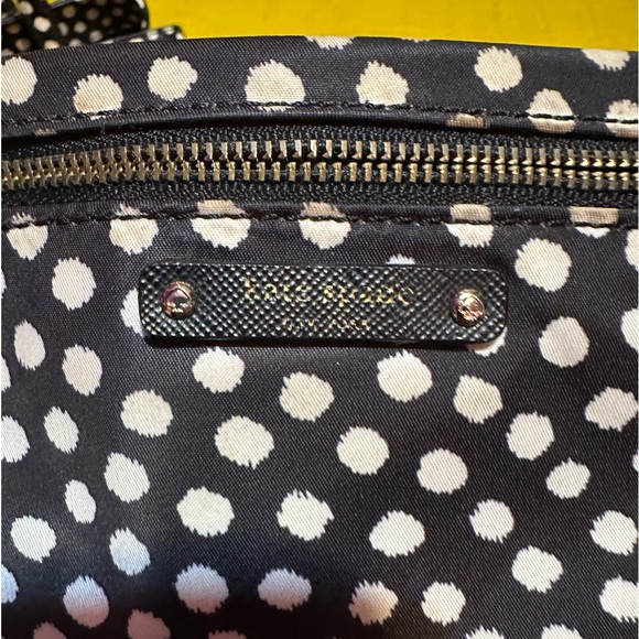 Kate Spade black and white polka dot handbag and coin purse - Picture 2 of 6